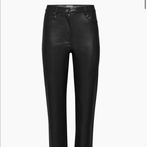 Aritzia Wilfred Melina Leather Pant